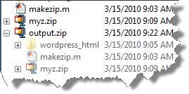 在当前文件夹浏览器中查看ZIP文件