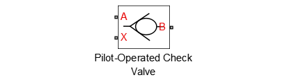 SimHydraulics Pilot - Operated Check Valve