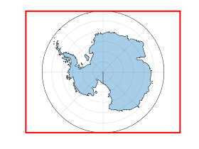 南极的地图在地图制图的布局