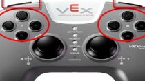使用VEX控制器上的数字按钮来控制伺服电机角度。