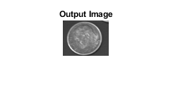 图中包含一个轴对象。标题为Output Image的axes对象包含一个类型为Image的对象。