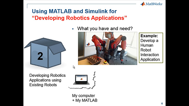 在MATLAB和Simulink中设计机器人算法，并在启用了ros的机器人或模拟器金宝app(如Gazebo或V-REP)上测试它们。导入rosbag日志文件到MATLAB进行分析和可视化。