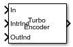 Turbo Encoder块，可选端口(IntrInd和OutInd)启用