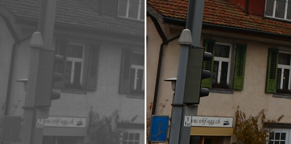 把原始和RGB图像补丁的苏黎世的街景”height=