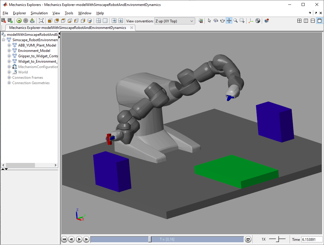 模型和控制机械臂机器人和Simscape