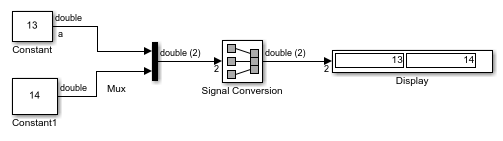 Convert Muxed Signal to a Vector