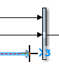 在具有两个连接端口的总线创建器块附近拖动一条线，将出现第三端口。