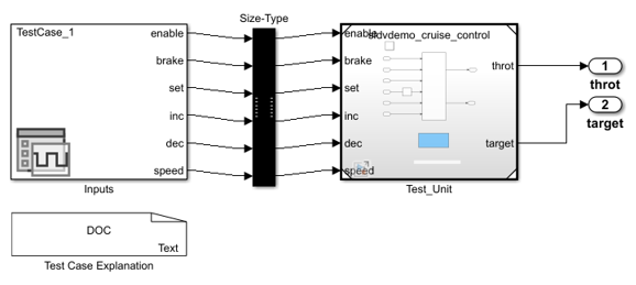 Signal Editor の Inputs ブロックを使用したハーネス モデルのシミュレート