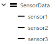 总线类型命名的SensorData对象编辑器